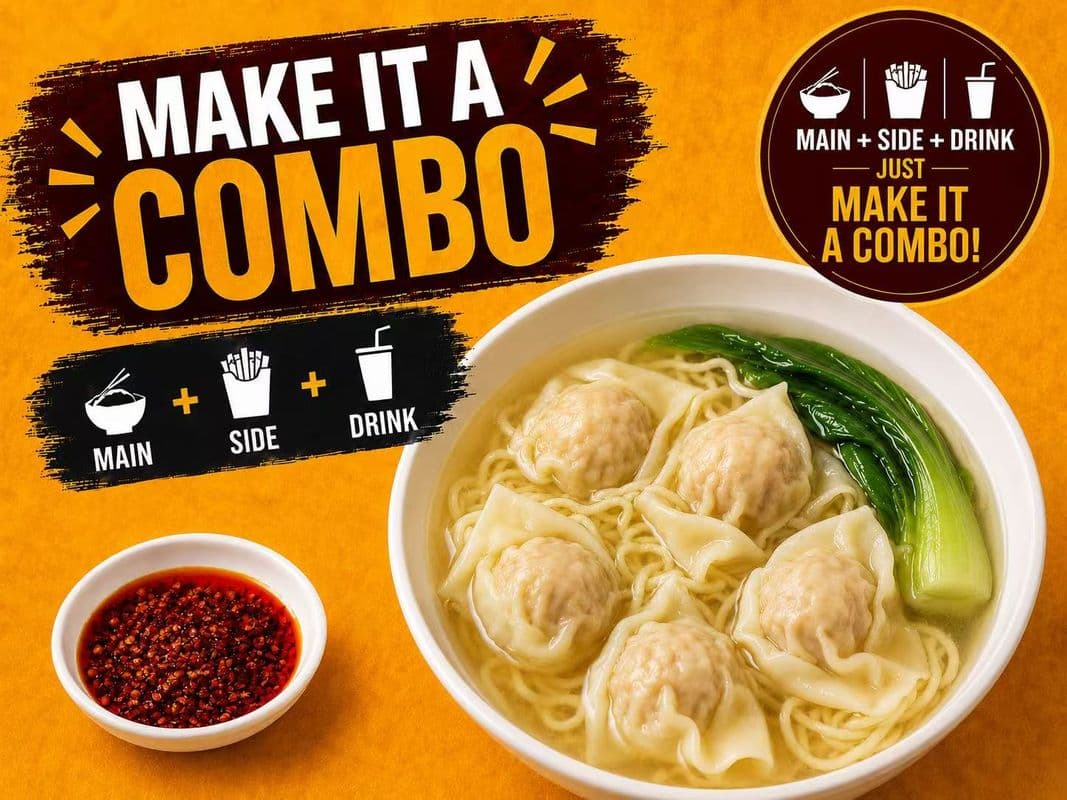 Wonton Noodle Soup Combo / 云吞面套餐