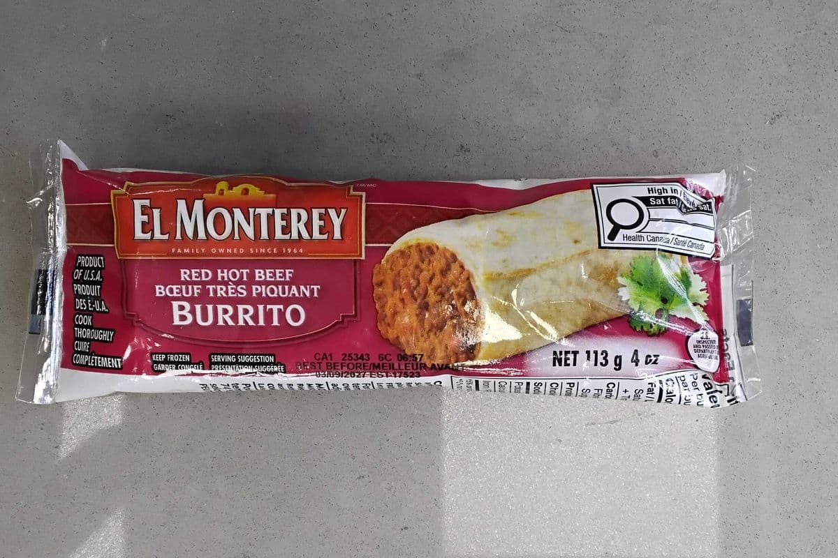 EL MONTEREY RED HOT BEEF BURRITO (113g) (290 Cal)