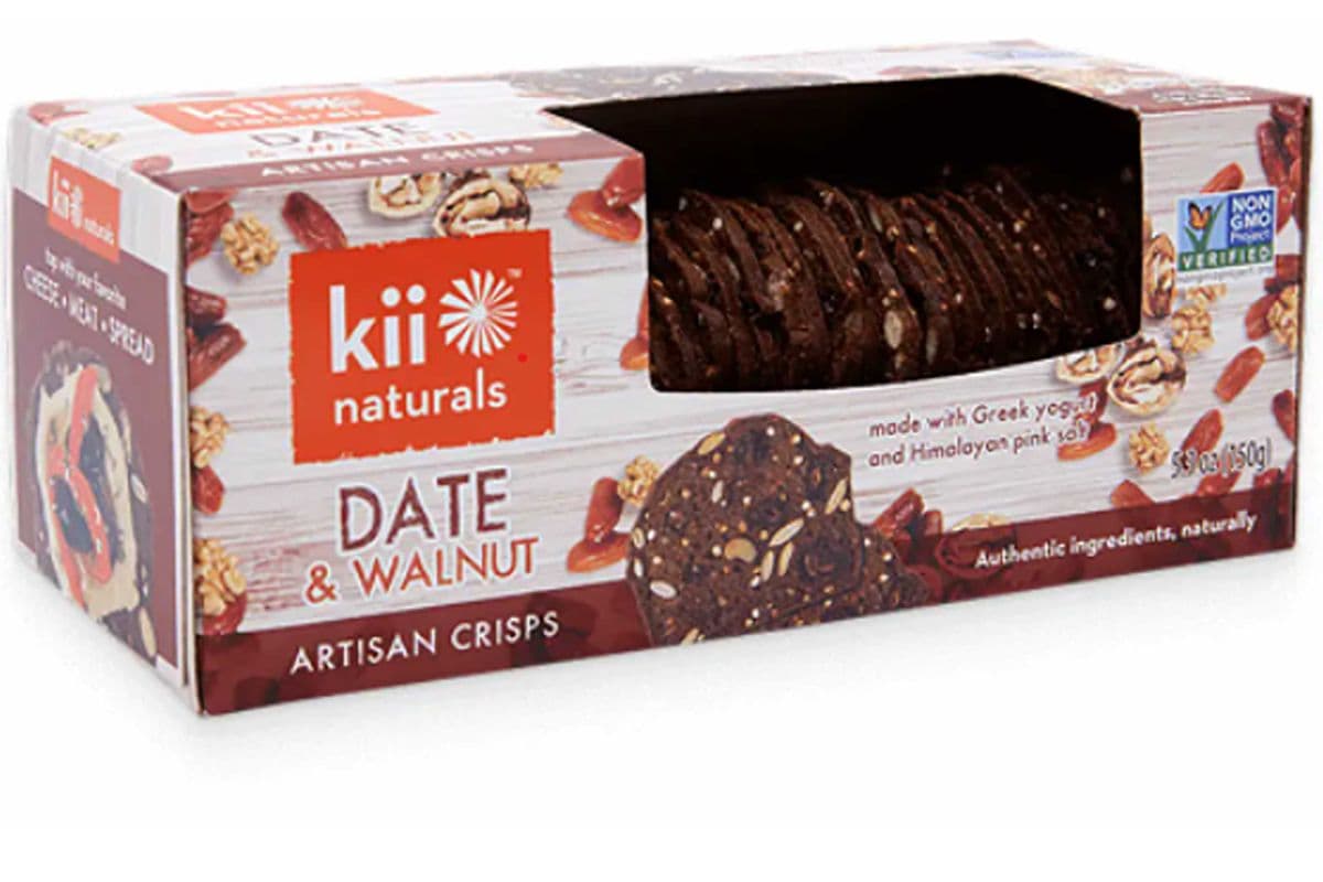 Kii naturals craquelins artisanaux dattes et noix / dates and walnut crackers