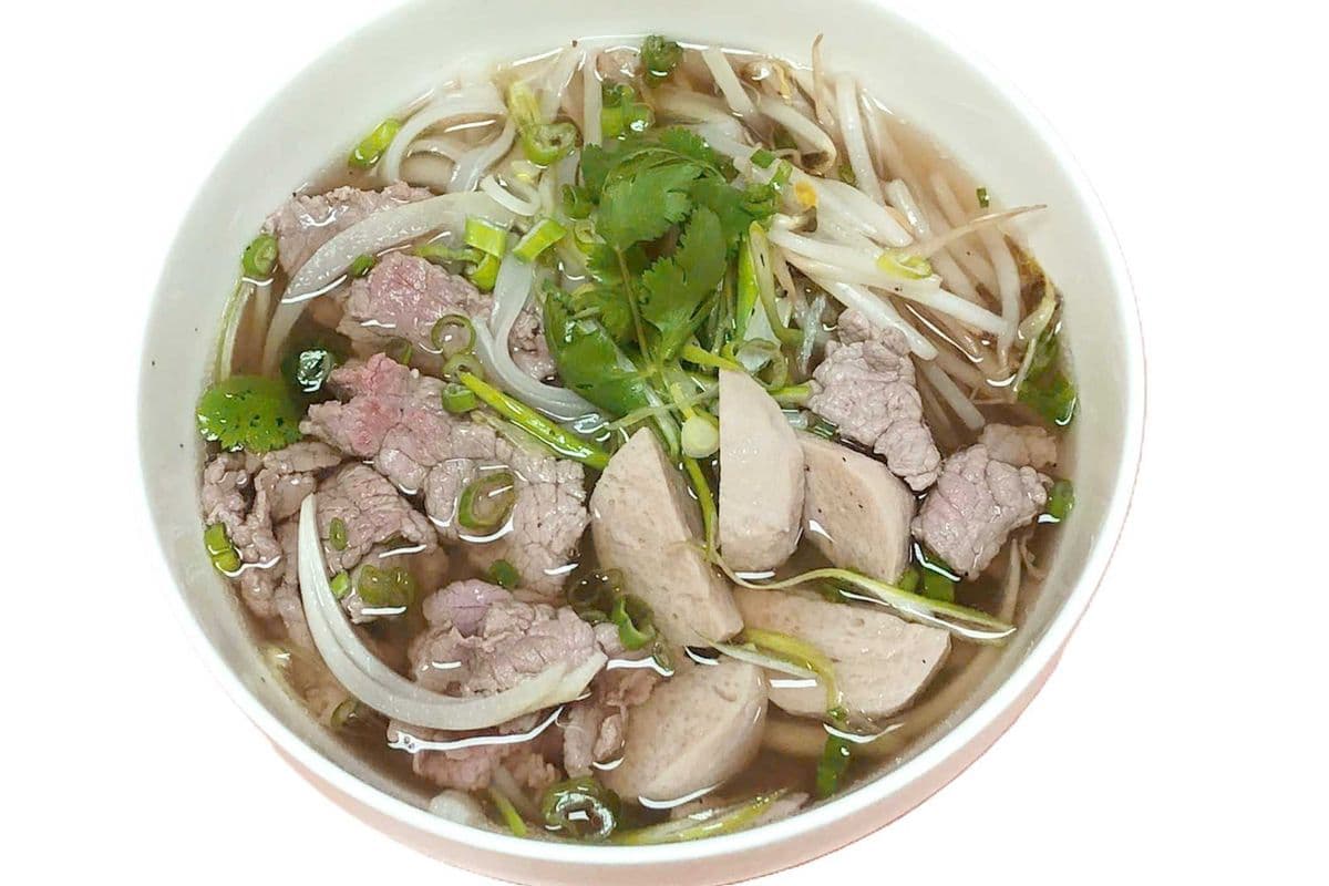 Beef with Rare Beef and Beef Balls