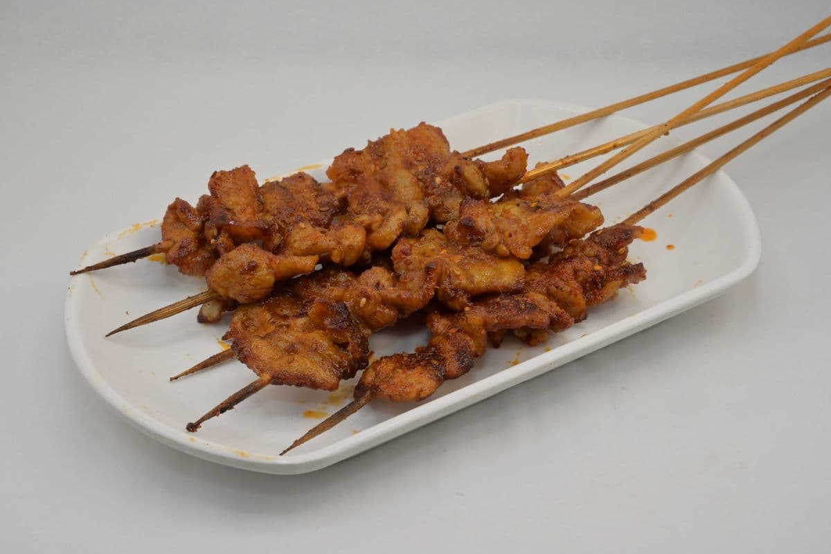 BBQ Pork Belly (5 Skewers) 烤五花肉 (5串）