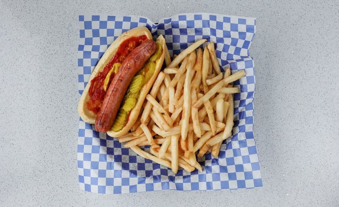 Hotdog and Fries