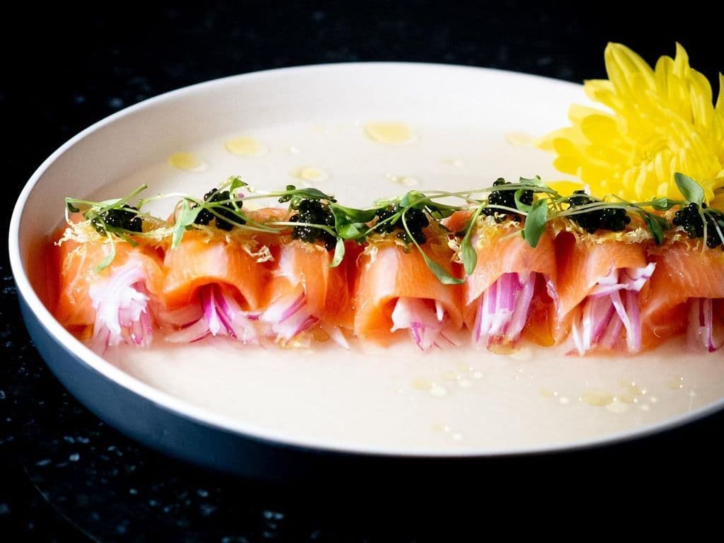 Cured Salmon with Truffle Yuzu