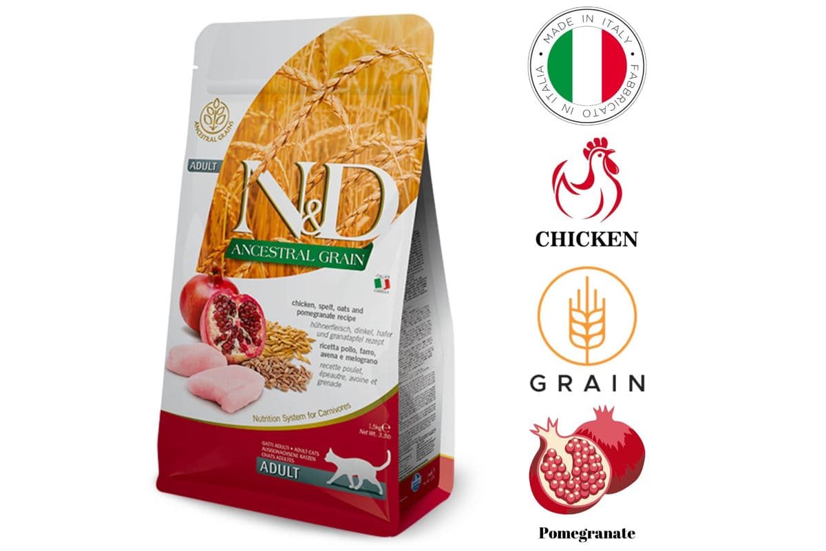 Farmina - Ancestral Grain Chicken & Pomegranate Dry Cat Food (11 lbs)
