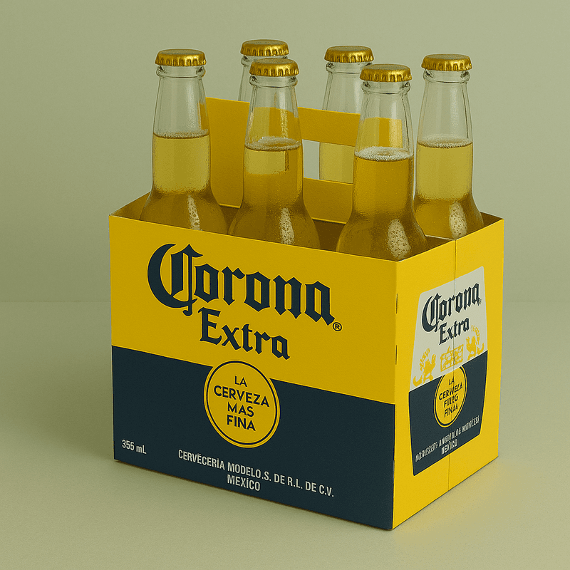 Corona Six-Pack - 6x330ml Bottles Beer (4.6% ABV)