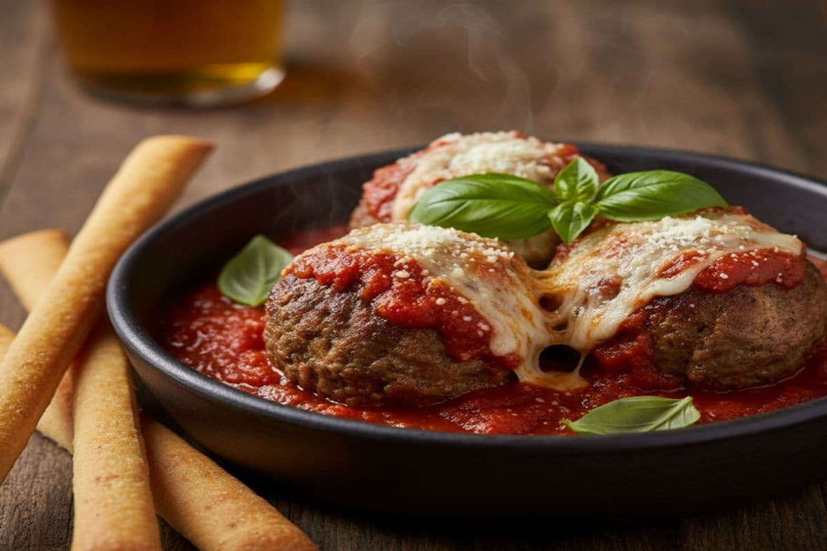HOT MEATBALLS ((3) large sized meatballs)