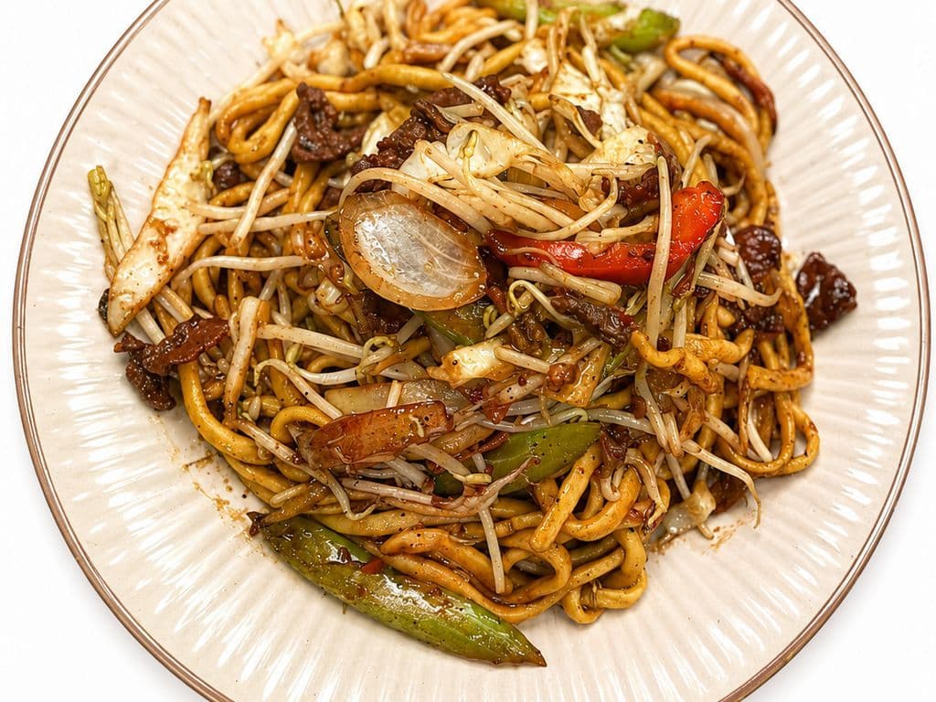 34b.Beef Shanghai Stir Fried Noodle