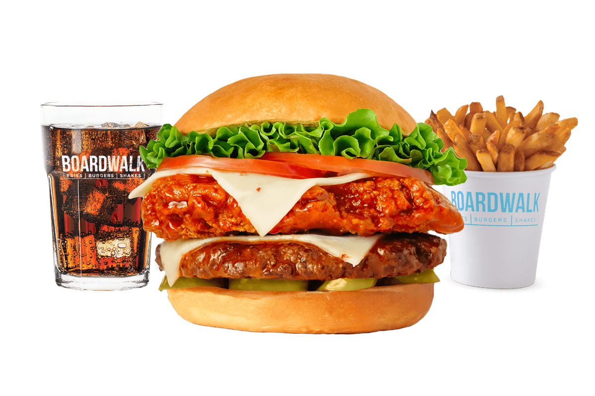Bad Boy Classic Sweet and Spicy Crispy Chicken and Beef Combo
