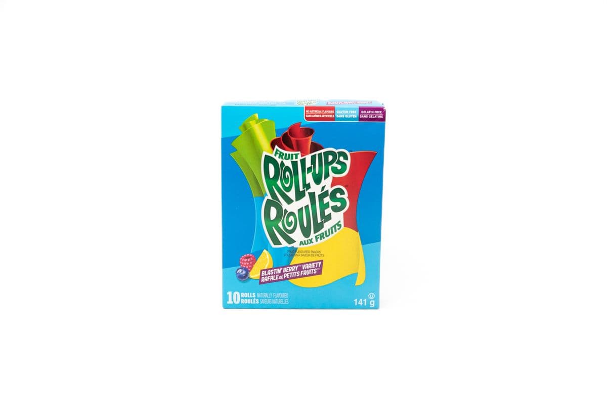Fruit Roll-Ups Blastin Berry Variety 10 Rolls (141 gm)
