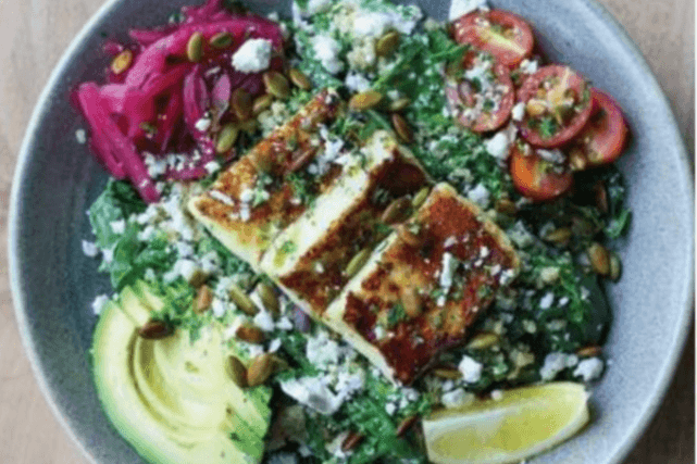 Gluten-Friendly Halloumi Power Bowl
