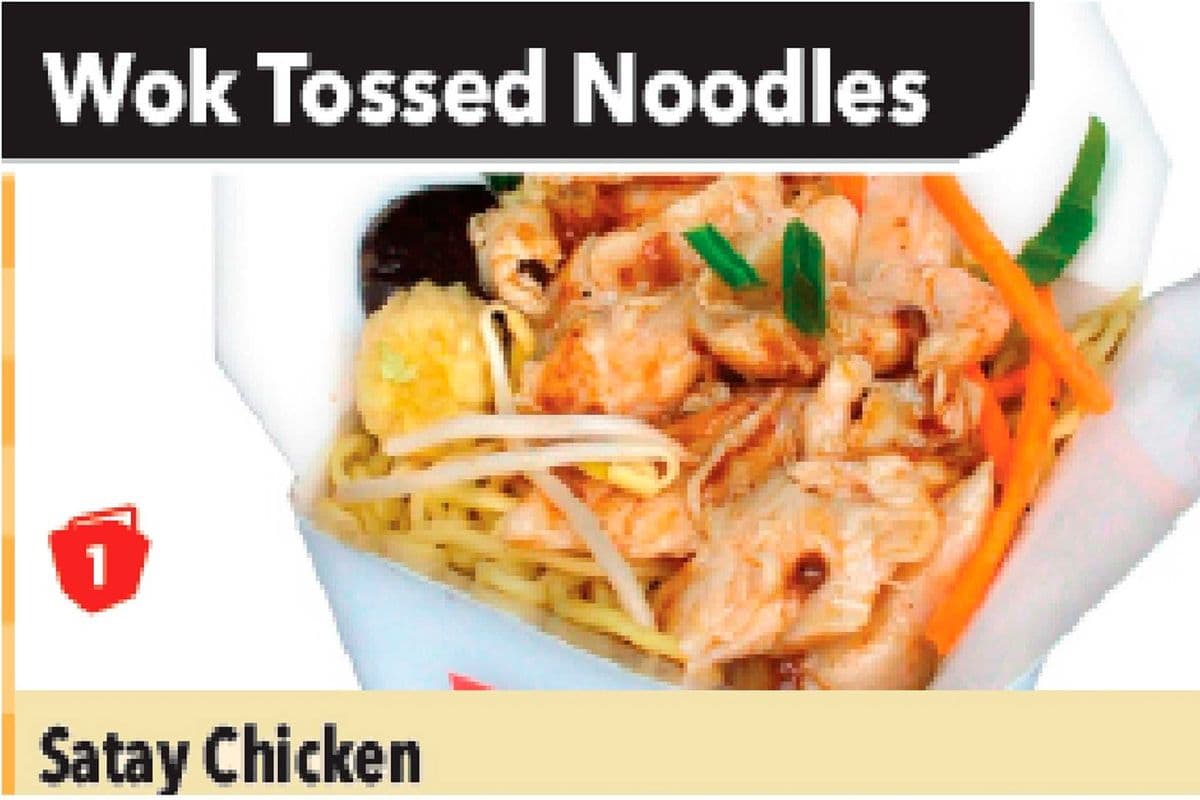1. Satay Chicken Noodles