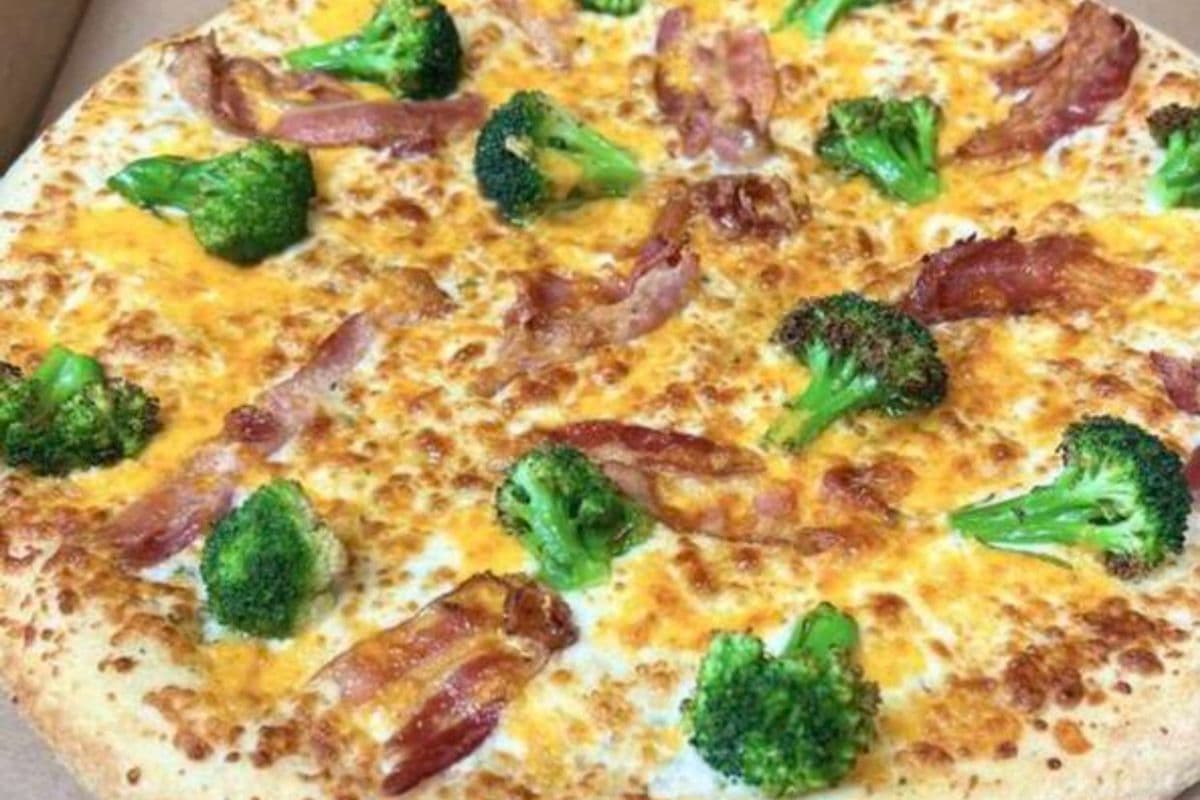 Mega Broccoli Cheddar Pizza