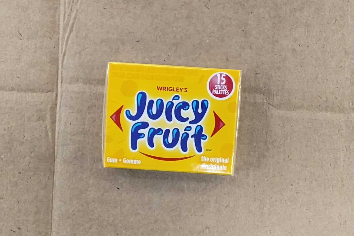 wrigley's juicy fruit gum 15 sticks