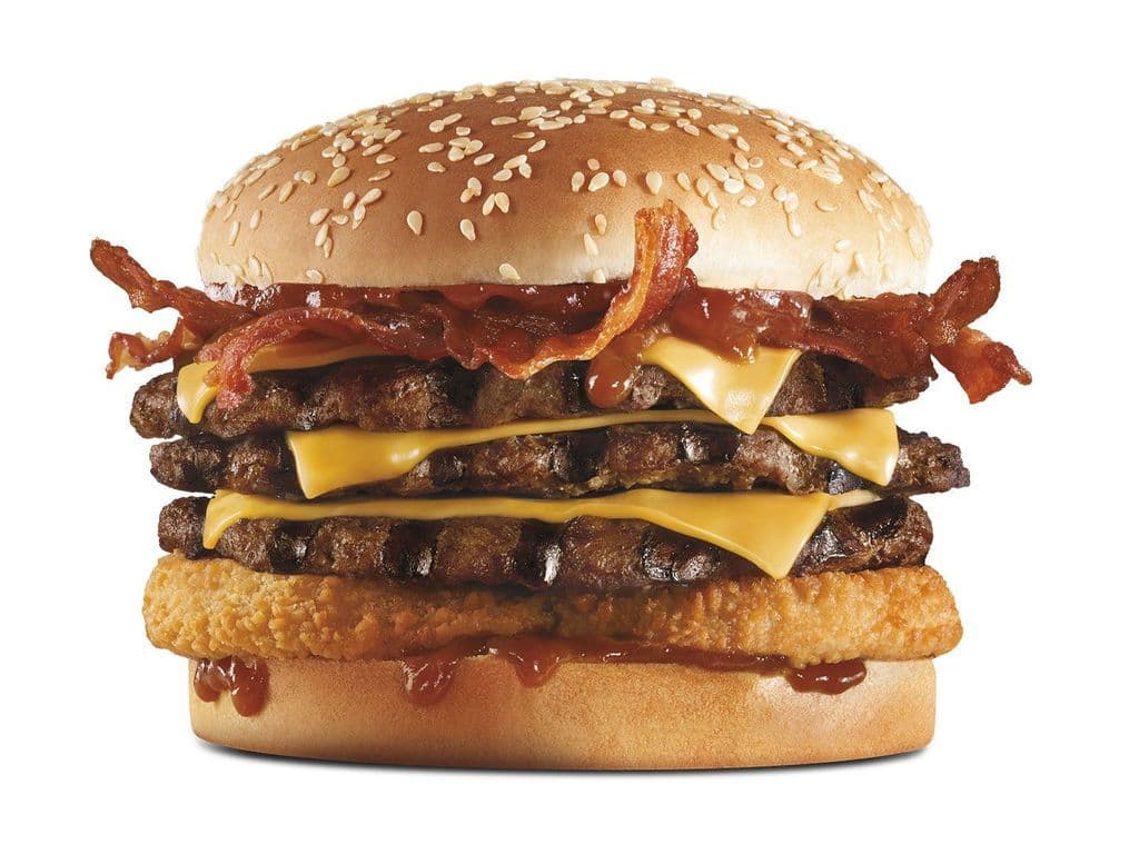 Triple Western Bacon Cheeseburger