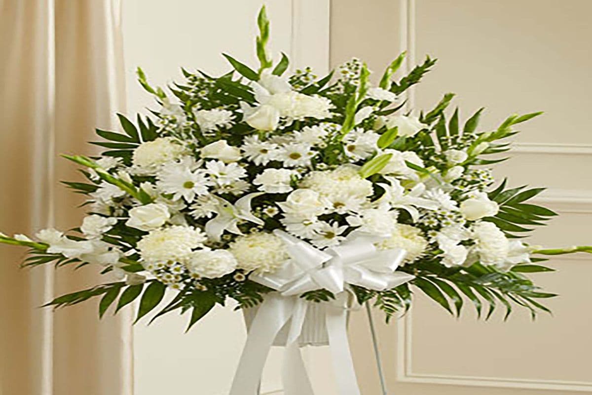 Heartfelt Sympathies Standing Basket