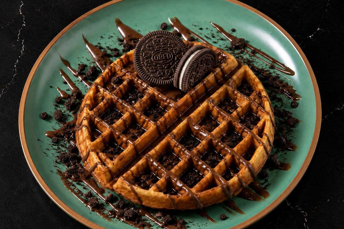 Waffle Oreo et Chocolat