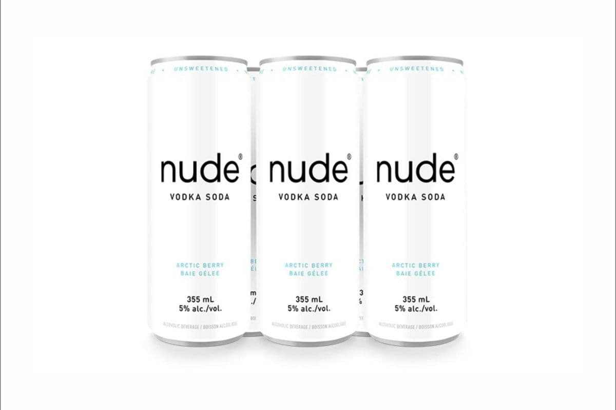 Nude Vodka Soda Arctic Berry 6 Can (6 x 355ml)