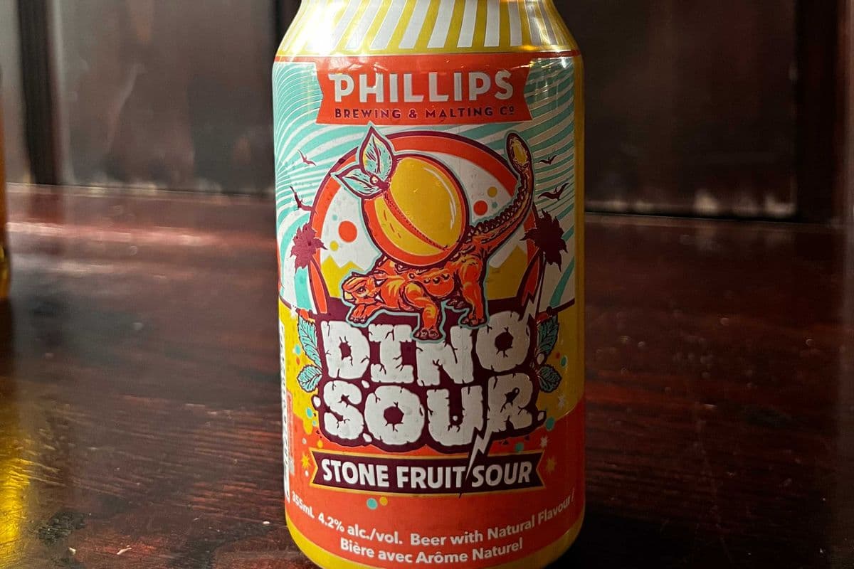 Phillips Dino Sour Stone Fruit can