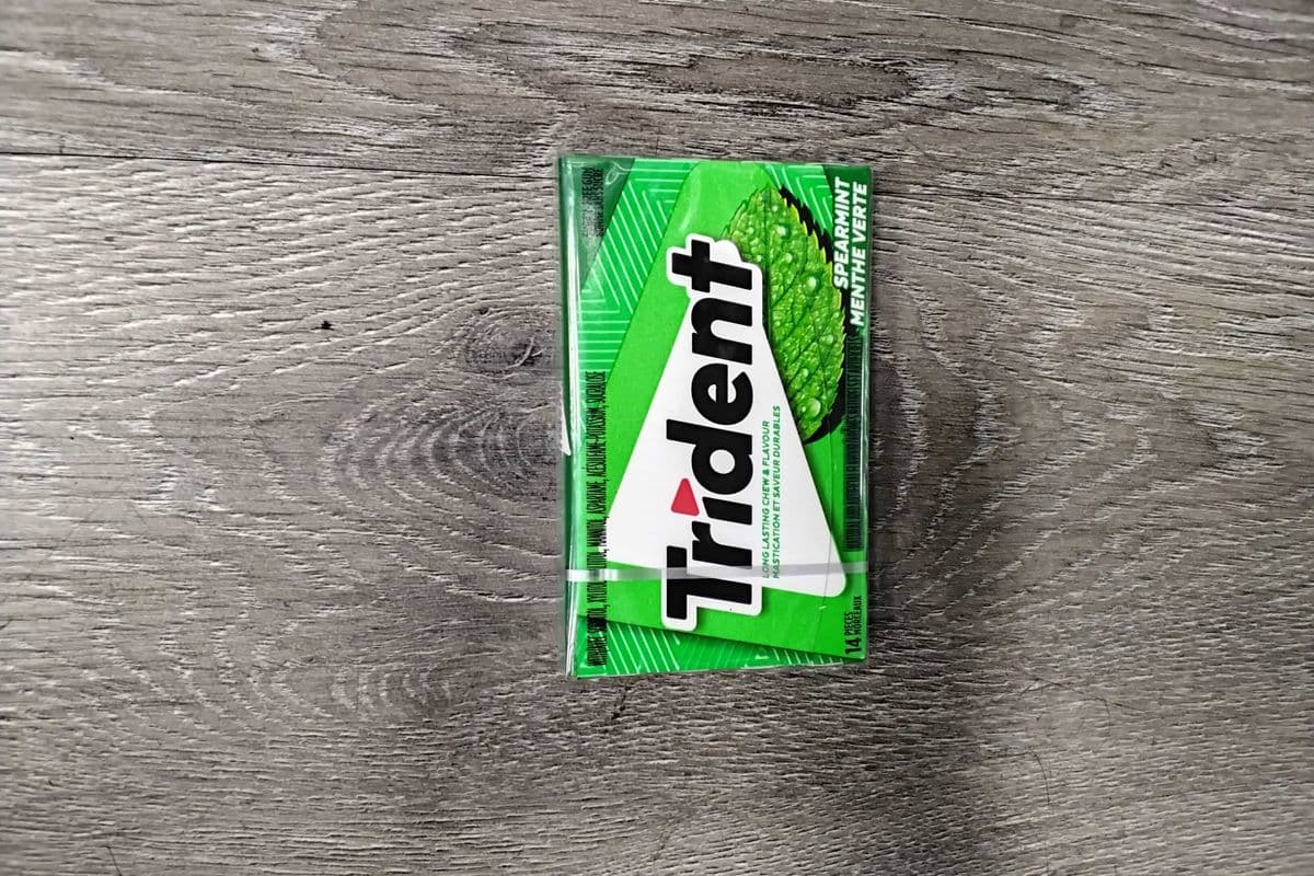 Trident spearmint gum (14 pieces)