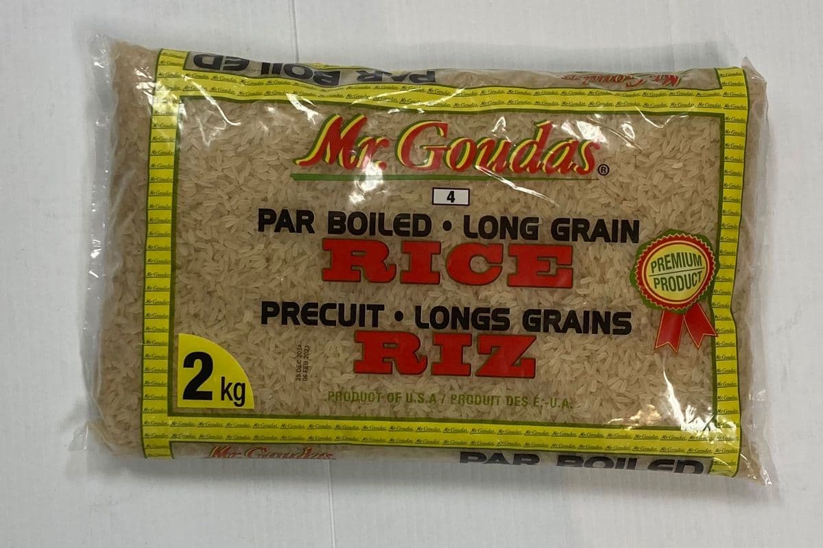 Mr Goudas Parboiled Long Grain - OUT OF STOCK (2kg) (370 Cal)