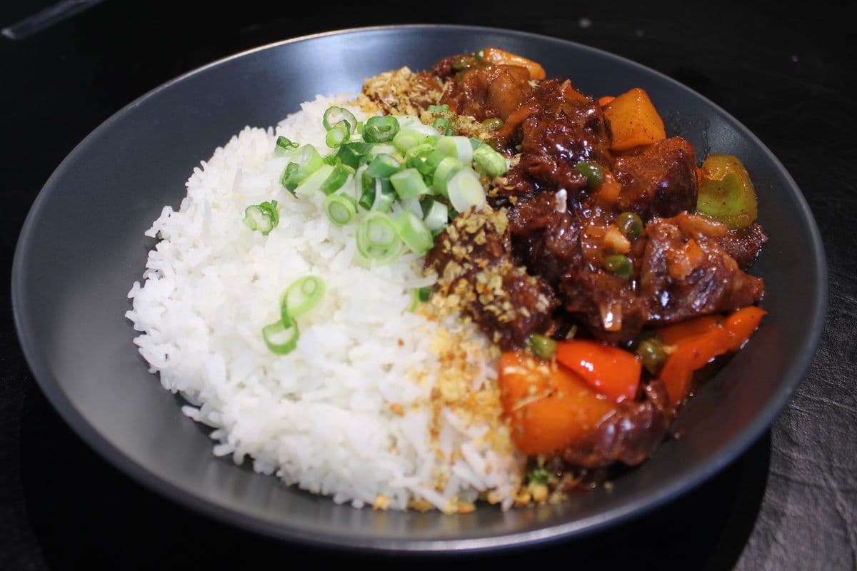 Beef Caldereta Rice