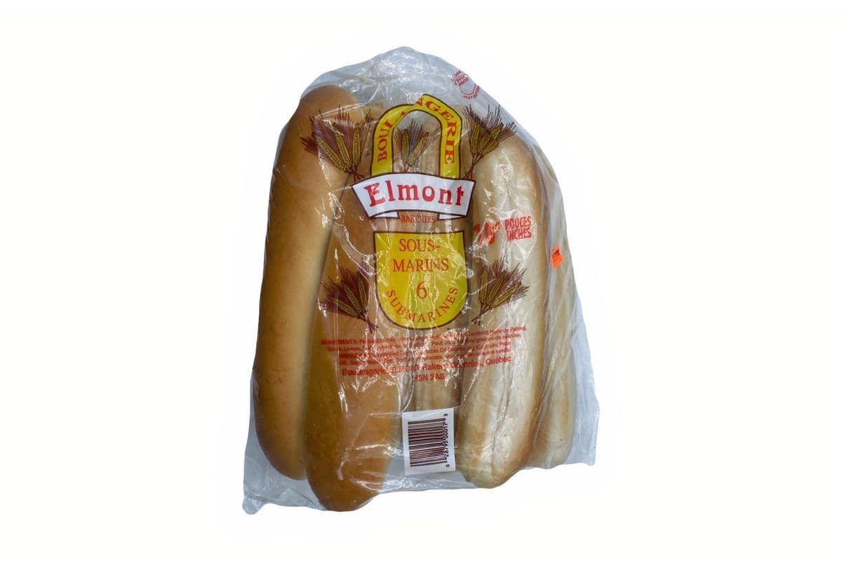 Boulangerie Elmont sous-marins 10'' / 10'' Submarines
