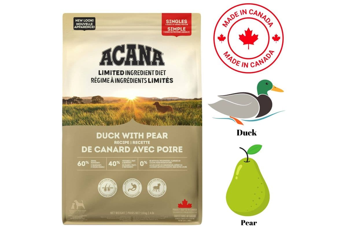 Acana - Limited Ingredient Duck & Pear Dry Dog Food (4 lbs)