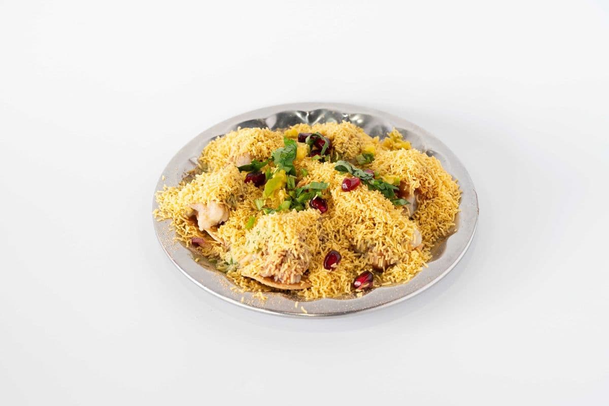 Sev Puri (V) (SN Green Chutney) (No Onions, No Garlic Chutney)