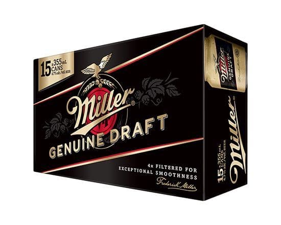 MILLER GENUINE DRAFT 15 CAN (15 x 355ml)