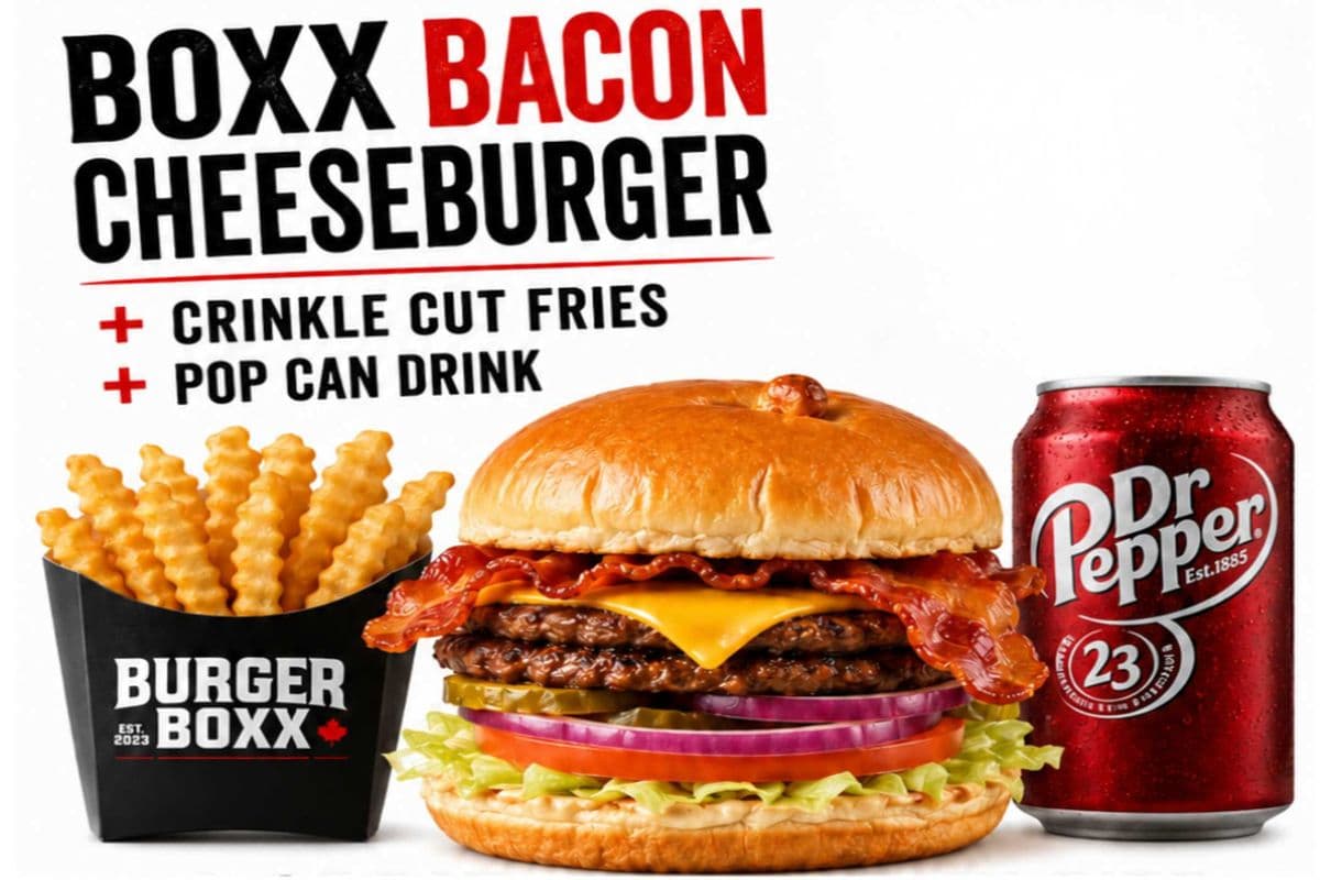 BOXX BACON CHEESEBURGER COMBO - D