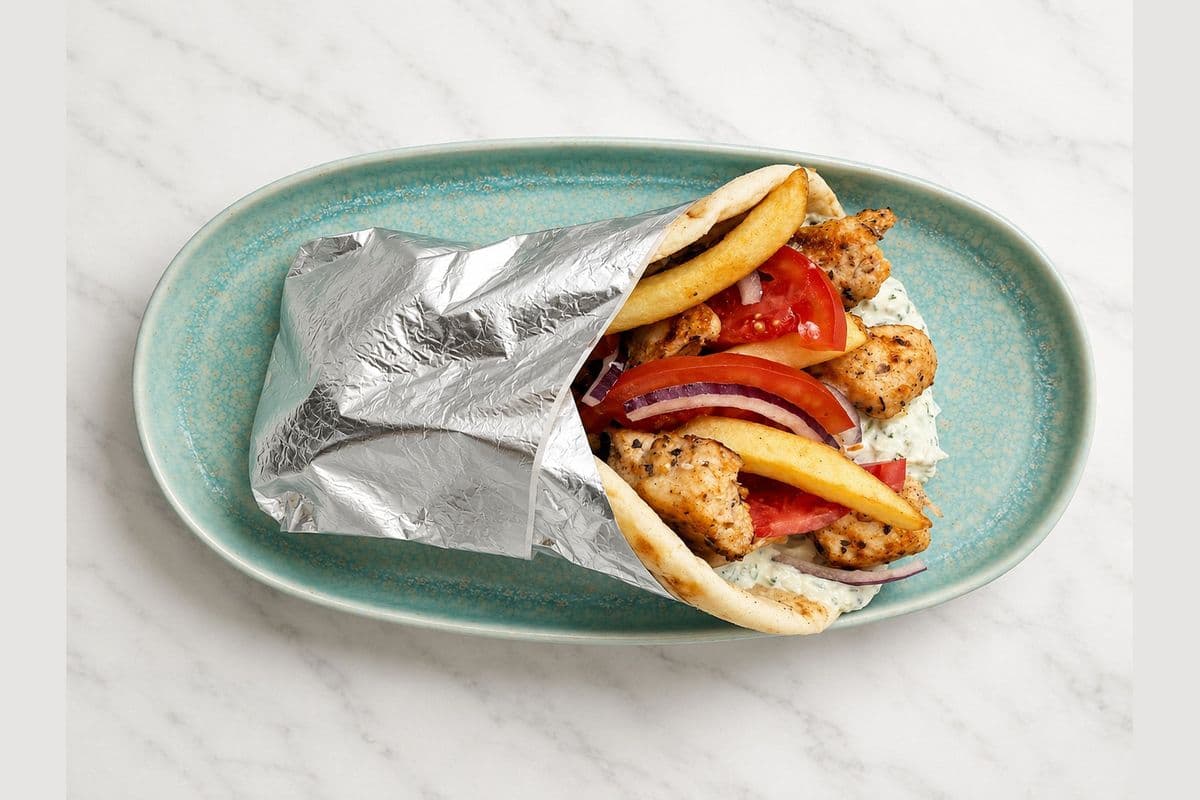 Souvlaki on a Pita