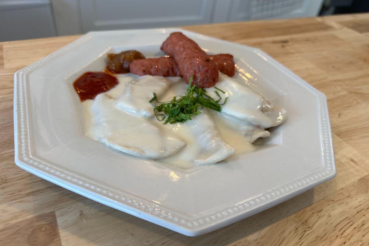 Vareniki and Farmer Sausage