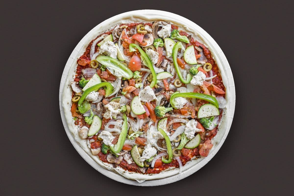Pizza extra-large végétalienne 16" aux légumes / Extra-Large 16" Vegan Vegetable Deluxe Pizza