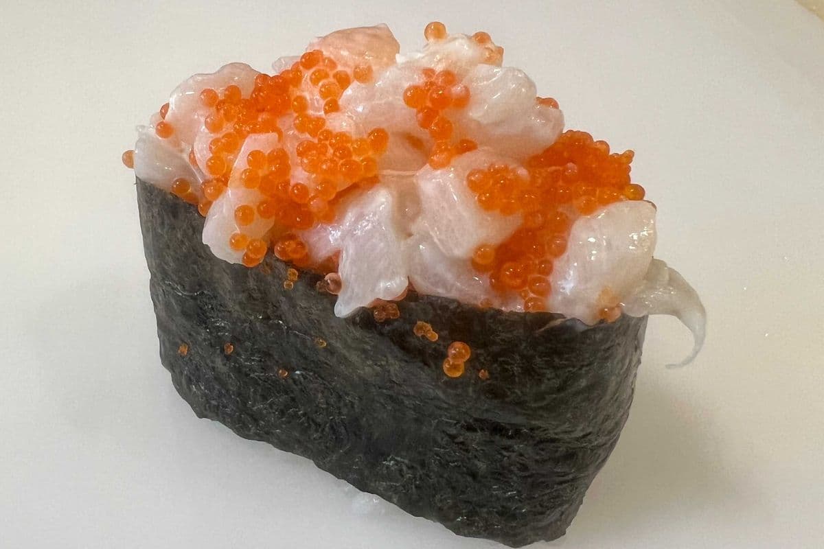Chopped Scallop Nigiri Sushi