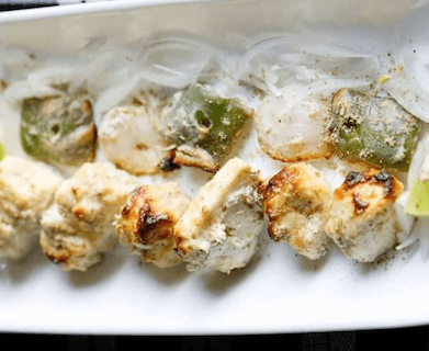 Tikka au Paneer Malai / Malai Paneer Tikka 