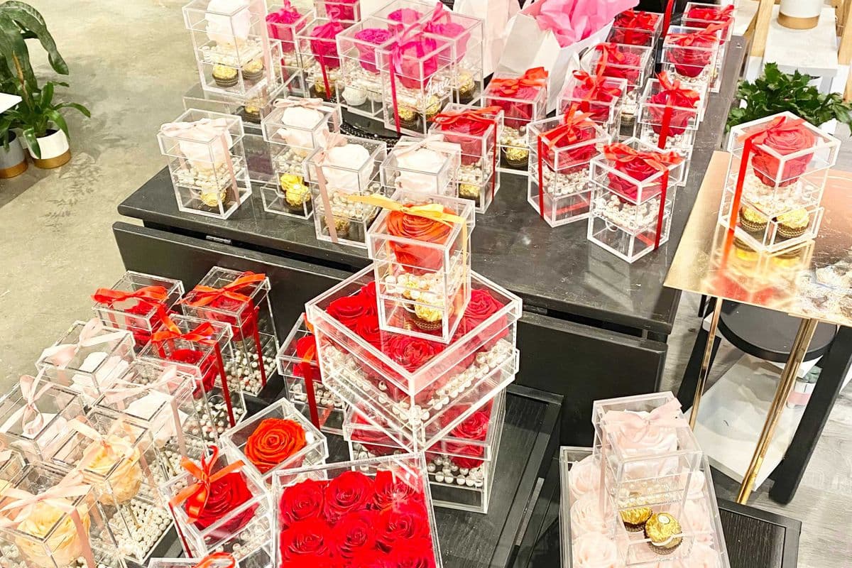 Preserved Rose Jewelry Box_Nine Roses (Red)