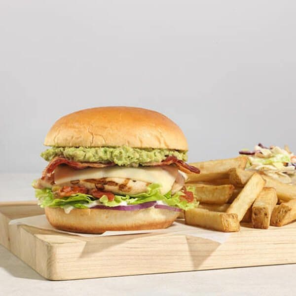 Chicken & Smashed Avocado Burger