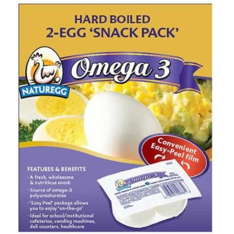 Egg Hard Boiled & Peeled 2 Pack