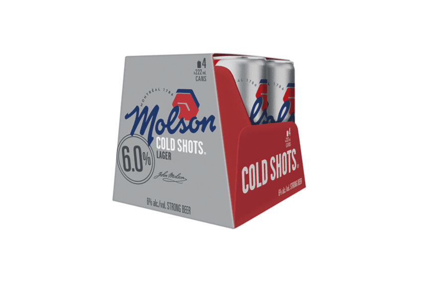 Molson Cold Shot (4 x 222 ml Cans)
