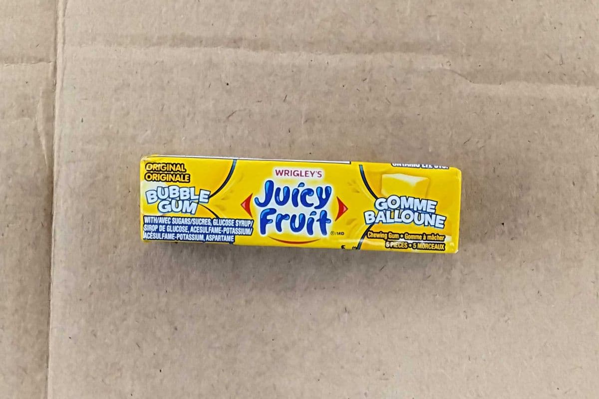 wrigley's juicy fruit bubblegum 5pcs