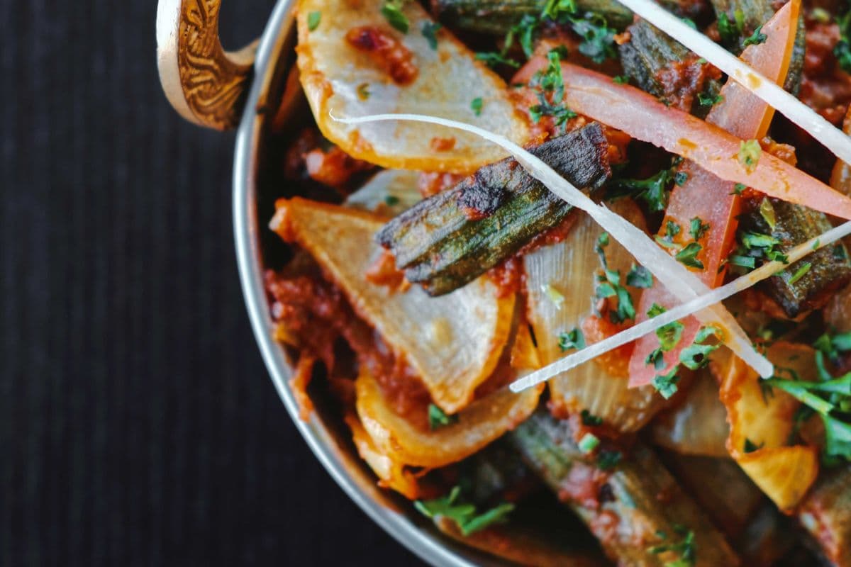 Spiced Okra (vegan)