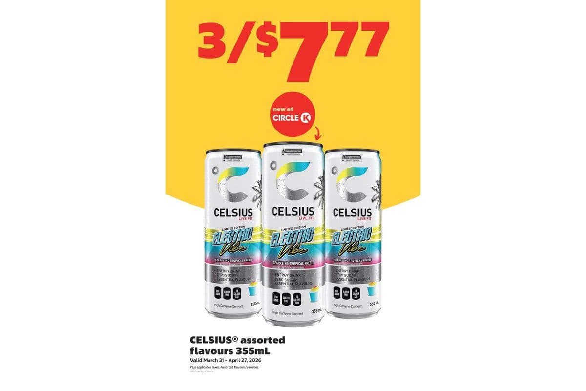 Celsius (355 ml) - 3 for $7.77