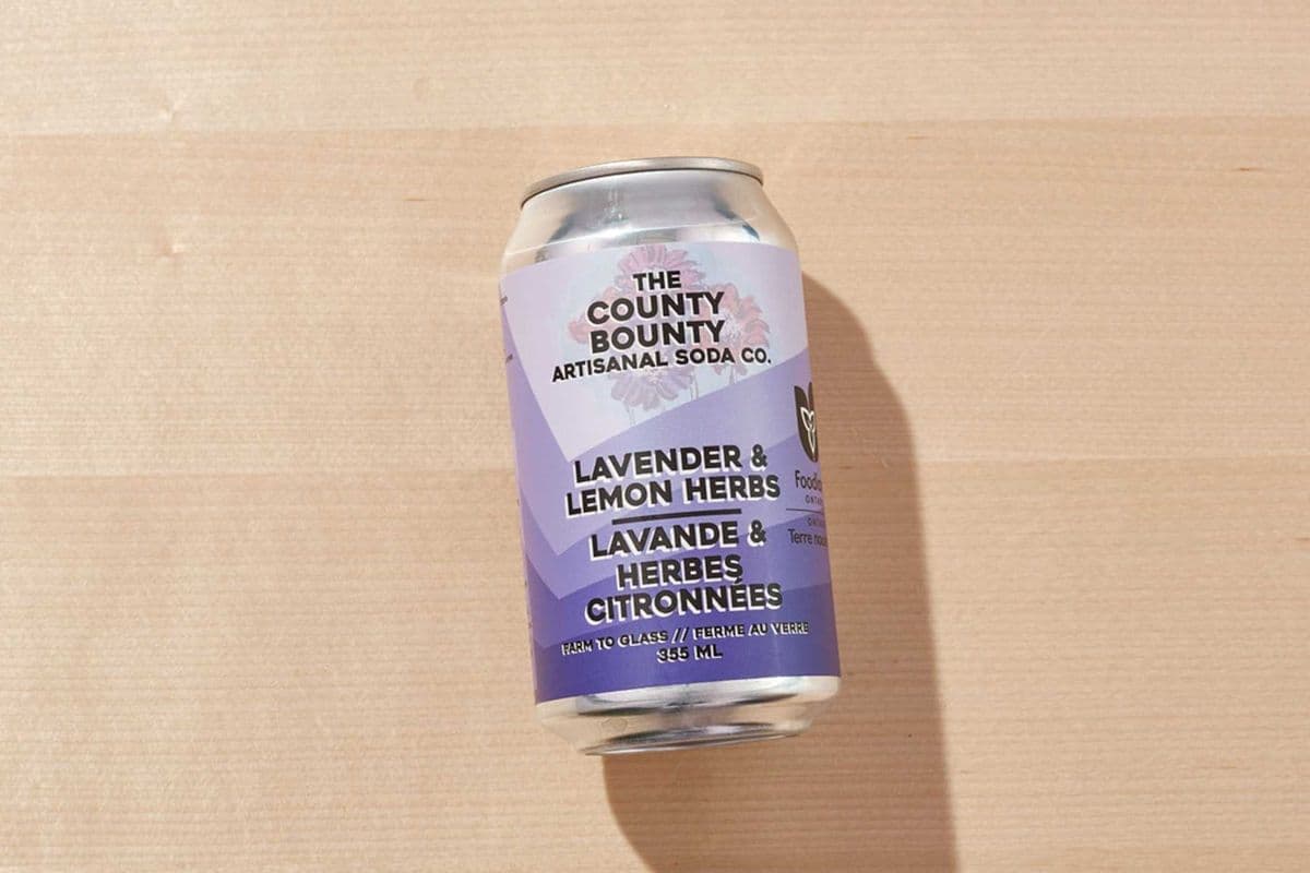 Lavender, Lemon, and Basil Soda - County Bounty (355 ml)