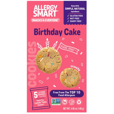Allergy Smart Biscuits Gateau D' Anniversaire 140g/ Allergy Smart Cookies Birthday Cake 140g