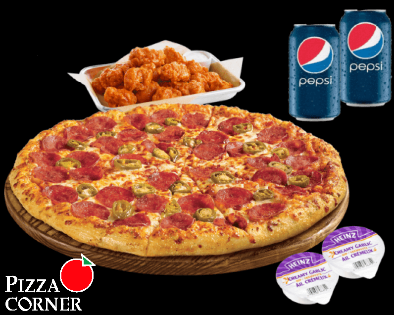 Small Pizza and Wings Deal