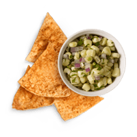 Chili Lime Chips & Roasted Chili-Corn Salsa