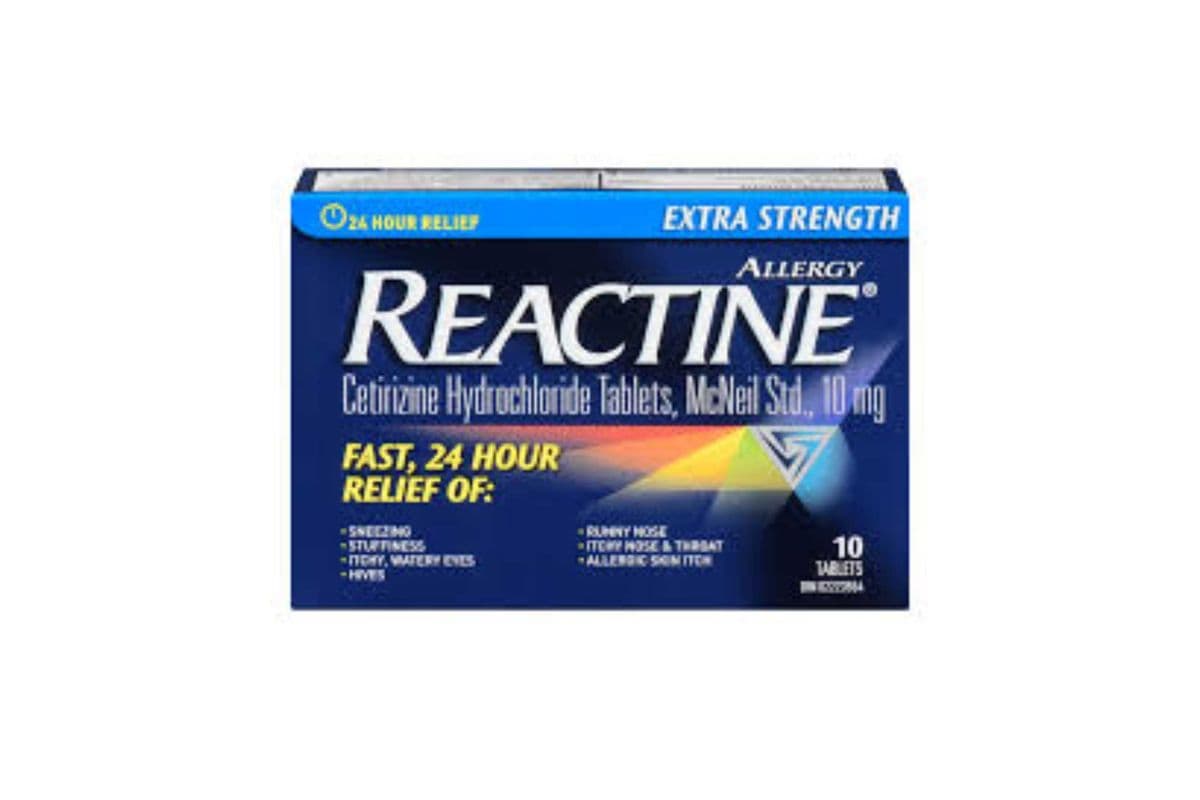 Reactine Extra Strength 10 Tablets