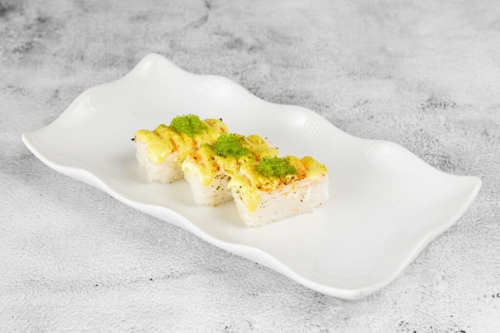 Aburi Wasabi Shrimp Oshi Sushi (3pcs)