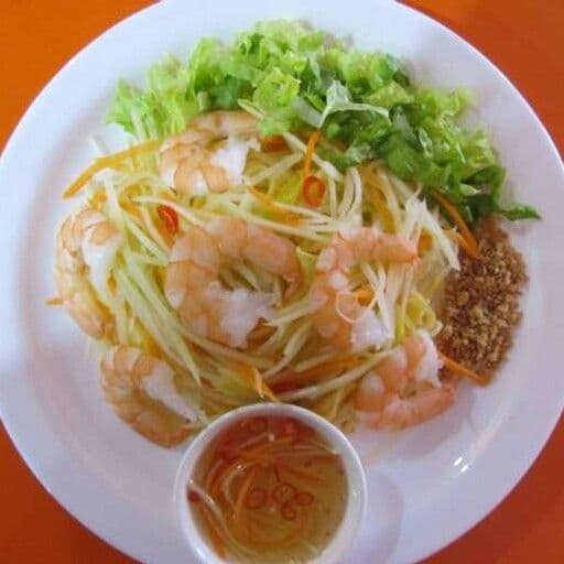 A9. Green Papaya Salad with Shrimp