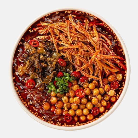 Hot & Sour Glass Noodle 鸡骨浓汤酸辣粉